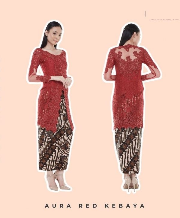 sewa kebaya jakarta - aura red kebaya